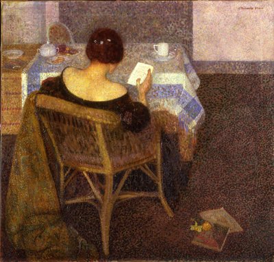 En la mesa de café de Carl Schmitz Pleis