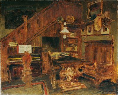 Estudio del artista en Venecia de Carl Schuch