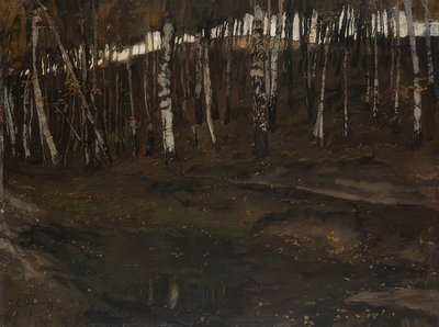 Bosque de abedules de Carl Schuch
