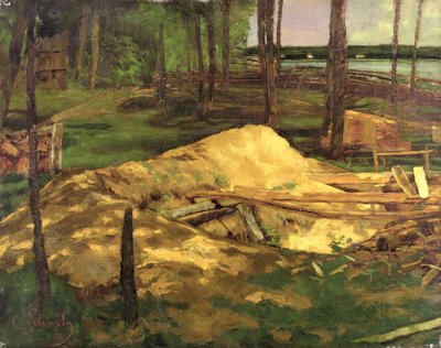 Foso de aserrín, 1876 de Carl Schuch