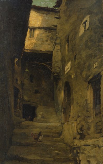 Calle en Olevano de Carl Schuch