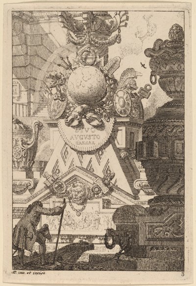 Fantasía de un Trofeo Antiguo para Augusto de Carl Schütz