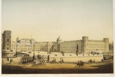 Vista del palacio principal de Gatchina de Carl Schulz