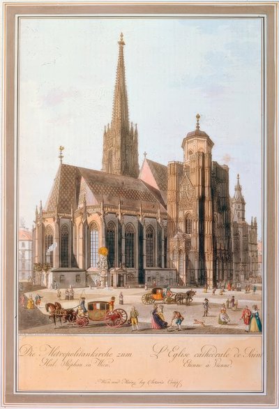 La iglesia metropolitana de San Esteban en Viena de Carl Schütz