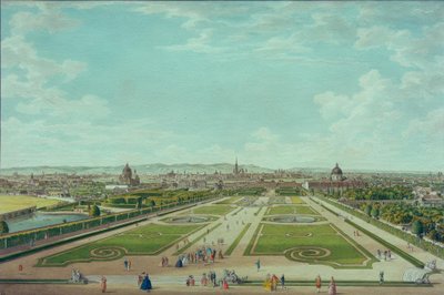 Viena, vista desde el Belvedere Superior de Carl Schütz