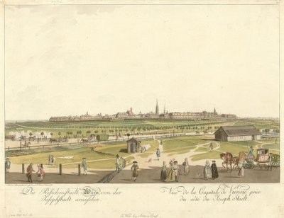 Viena vista desde Josephstadt de Carl Schütz