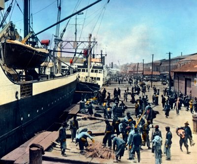 Japón, prefectura de Kanagawa, región de Kanto, el puerto de Yokohama, fecha de la imagen: hacia 1920. Archivo Carl Simon de Carl Simon