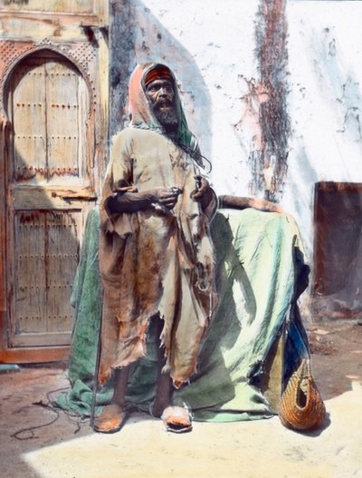 Marruecos, mendigo ciego en Tánger, fecha de la imagen: hacia 1910. Archivo Carl Simon de Carl Simon