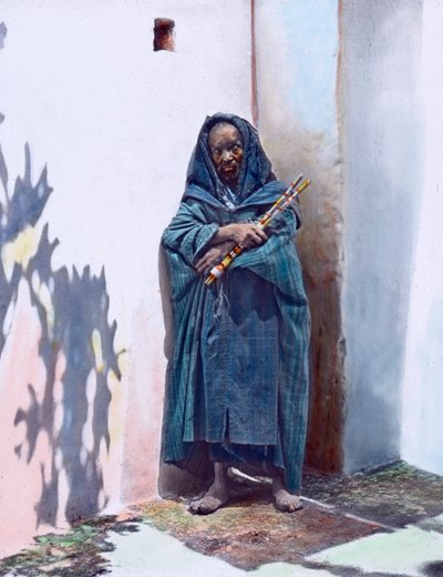 Marruecos, retrato de un mendigo, fecha de la imagen: hacia 1910. Archivo Carl Simon de Carl Simon
