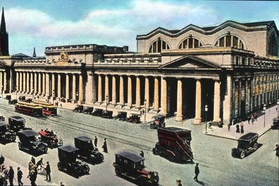 Estados Unidos de América, Nueva York, Midtown Manhattan, Pennsylvania Station o Penn Station, inaugurada en 1910. Fecha de la imagen: hacia 1910. Archivo Carl Simon de Carl Simon