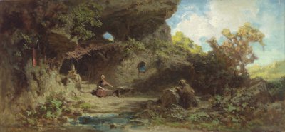 Un Ermitaño en las Montañas de Carl Spitzweg