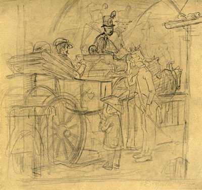 Auf Reisen, mediados-finales del siglo XIX, c. 1924 de Carl Spitzweg
