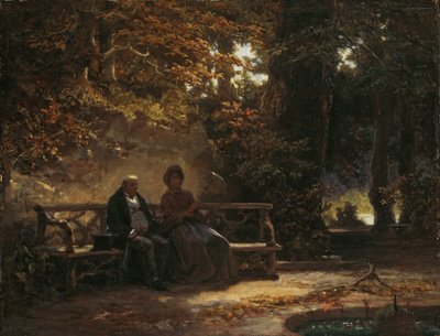 Paseantes descansando de Carl Spitzweg