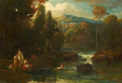 Mujeres bañándose de Carl Spitzweg