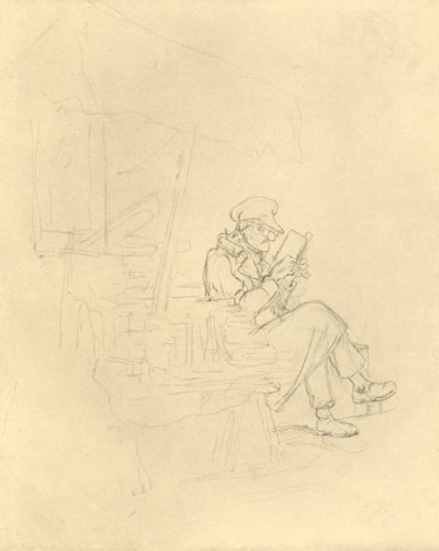 Der Antiquar, mediados-finales del siglo XIX, c1924 de Carl Spitzweg