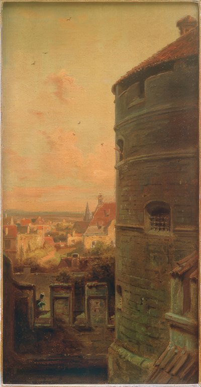 La torre de los vagos en Rothenburg ob der Tauber de Carl Spitzweg