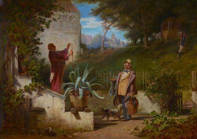 los amigos de la infancia de Carl Spitzweg