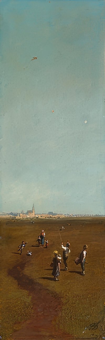 Volando cometas de Carl Spitzweg