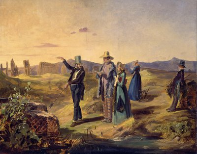 Ingleses en la Campaña romana de Carl Spitzweg