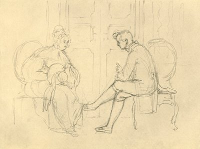 Ernste Frage, mediados-finales del siglo XIX, c. 1924 de Carl Spitzweg
