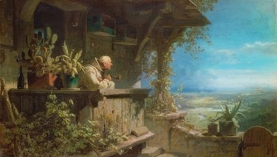 Está ardiendo. Alrededor de 1860/62 de Carl Spitzweg