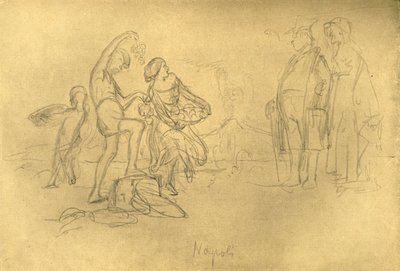 Extranjeros en Italia, mediados-finales del siglo XIX, c1924 de Carl Spitzweg