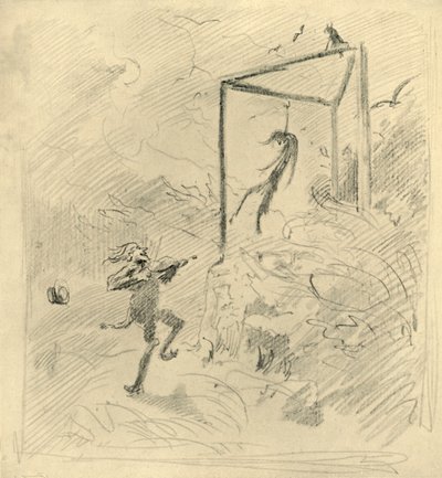 Galgenmusik, mediados-finales del siglo XIX, c1924 de Carl Spitzweg