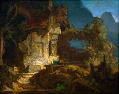 Capilla en la roca de Carl Spitzweg