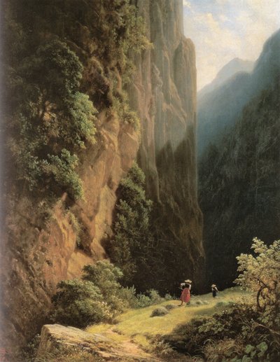Segadoras en la montaña de Carl Spitzweg