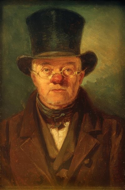 Hombre con sombrero de copa de Carl Spitzweg