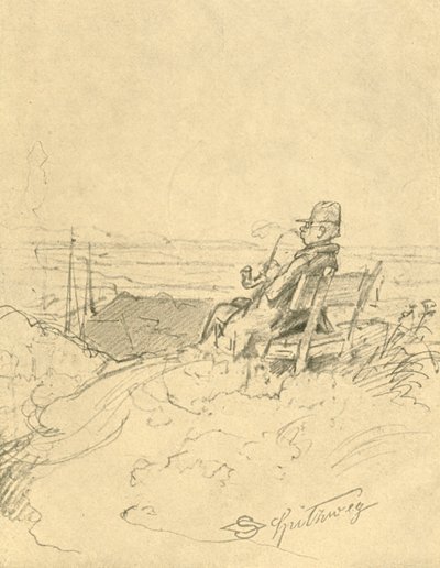 Nach der Arbeit ist gut ruhn, mediados-finales del siglo XIX, c1924 de Carl Spitzweg