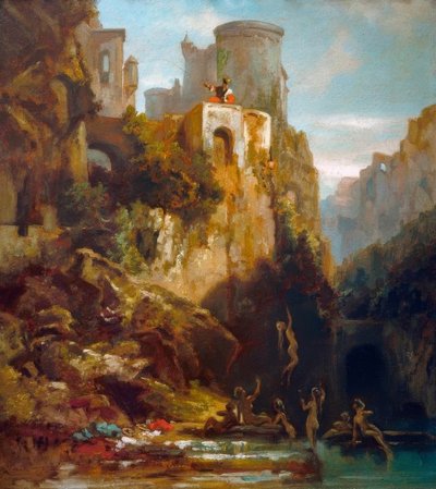 Captura de ninfas de Carl Spitzweg