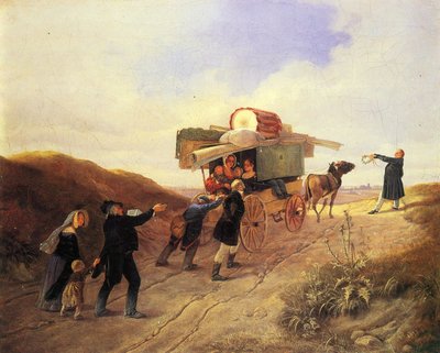Comediantes viajeros de Carl Spitzweg
