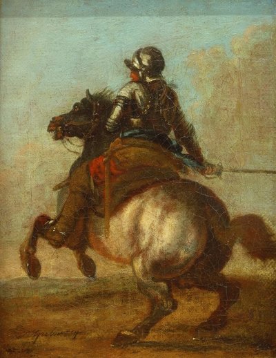 Retrato ecuestre de Carl Spitzweg
