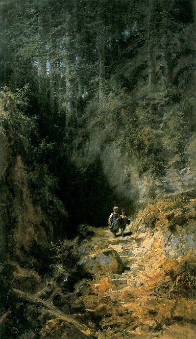 Escolares en el bosque de Carl Spitzweg