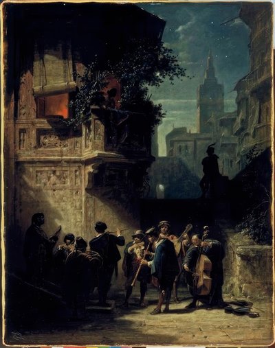 Serenata española de Carl Spitzweg