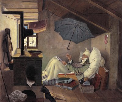 El poeta pobre, 1839 de Carl Spitzweg