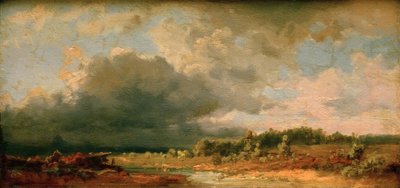 Paisaje prealpino (Motivo en el Amper) de Carl Spitzweg