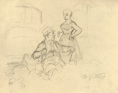 Was ist gefällig, mediados-finales del siglo XIX, c1924 de Carl Spitzweg