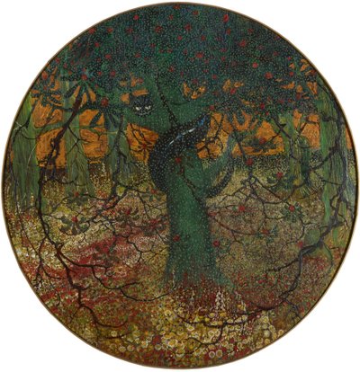 El árbol del paraíso con serpiente. de Carl Strathmann