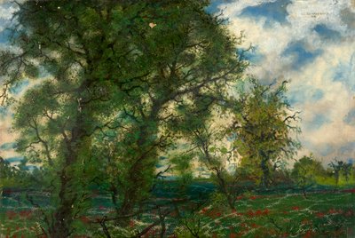 paisaje de primavera de Carl Strathmann