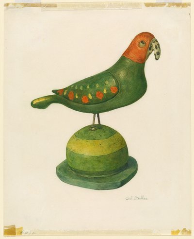 Pájaro tallado alemán de Pensilvania de Carl Strehlau