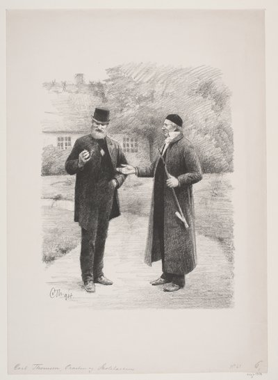 El sacerdote y el maestro de escuela de Carl Thomsen