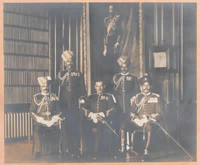 Oficiales Indios del Rey y Oficiales Ordenados Británicos de Carl Vandyk