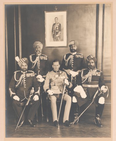 Oficiales Indios del Rey, 1936 de Carl Vandyk