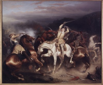 El Rey Gustavo II Adolfo de Suecia en Stuhm de Carl Wahlbom
