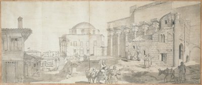Biblioteca de Adriano y la Gran Mezquita de Atenas de Carl Wilhelm Freiherr von Heideck