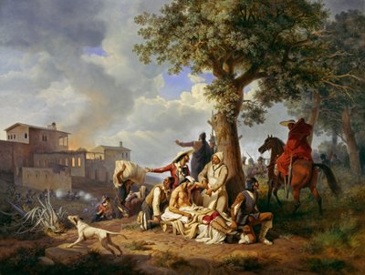 Escena de la Guerra de la Independencia Española de Carl Wilhelm Freiherr von Heideck
