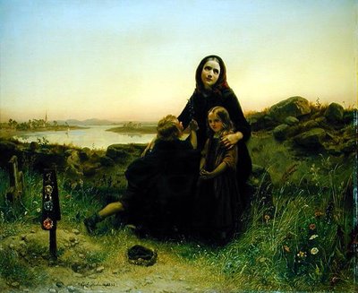 La viuda de luto de Carl Wilhelm Huebner