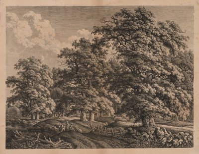 Paisaje y tres figuras de Carl Wilhelm I Kolbe